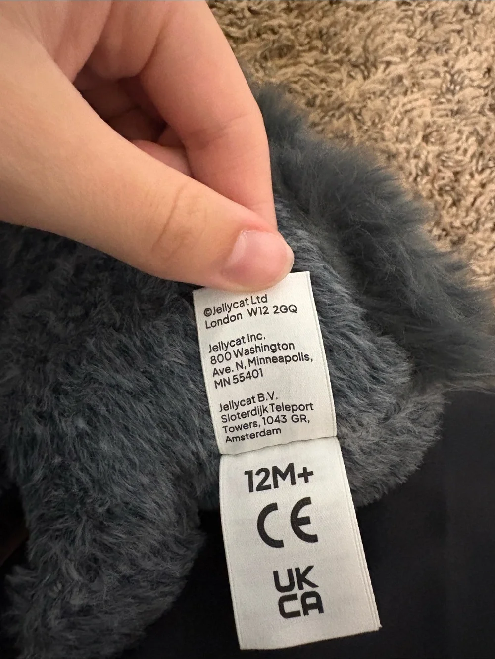 Jellycat Charcoal Gray Gargoyle Plush